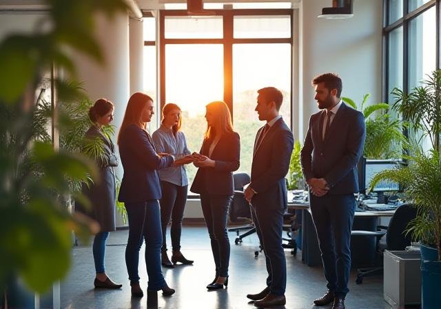 Modern open-plan office space reflecting the changing workplace environment
