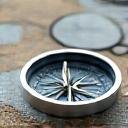 Compass on a map symbolizing navigation through uncertainty