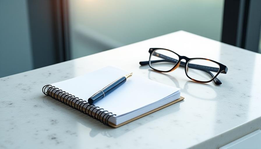 A minimalist desk representing professional clarity and strategic planning